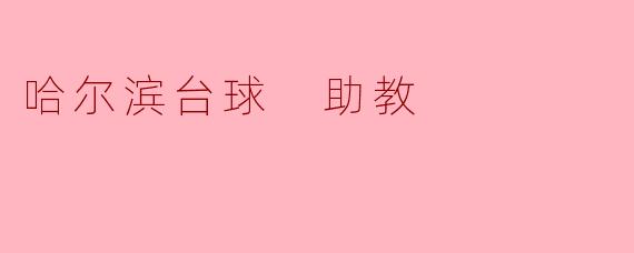 哈尔滨台球助教:推动台球运动发展的新力量
